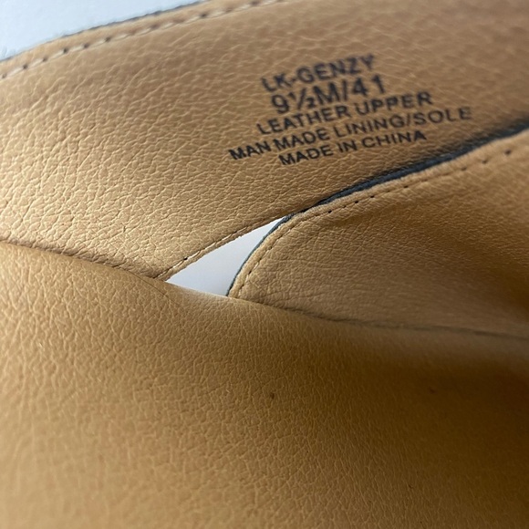 Lucky Brand  Black Wedge Heel Platform Leather Sandals Size 9.5 vacation - Picture 6 of 13